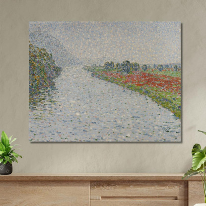Paesaggio Fluviale Della Ruhr Presso Hohensyburg Christian Rohlfs cro64 quadro stampato su tela