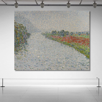Paesaggio Fluviale Della Ruhr Presso Hohensyburg Christian Rohlfs cro64 quadro stampato su tela