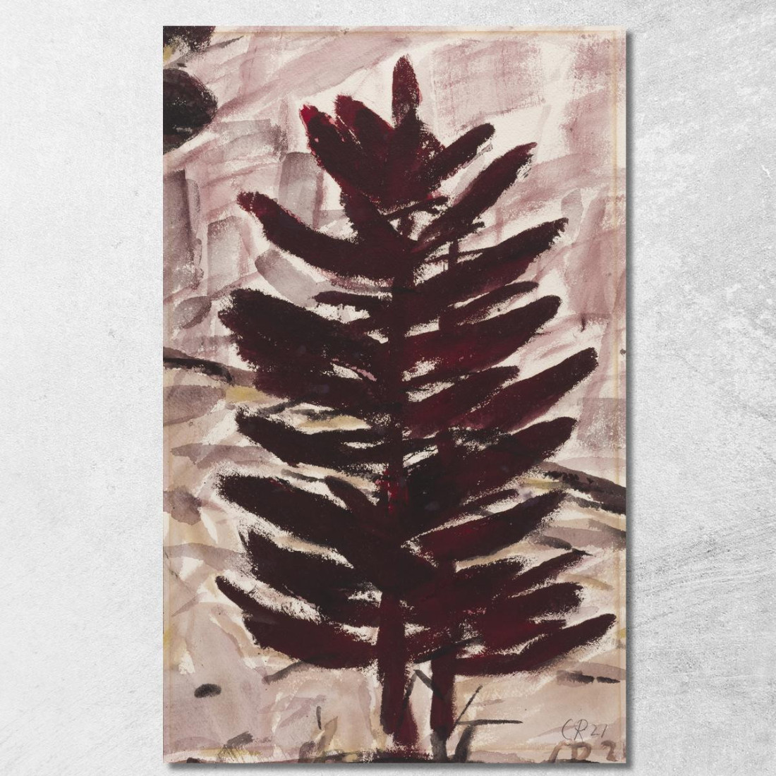 Abete Rossiccio Christian Rohlfs cro66 quadro stampato su tela Abete Rossiccio Christian Rohlfs cro66 quadro stampato su tela