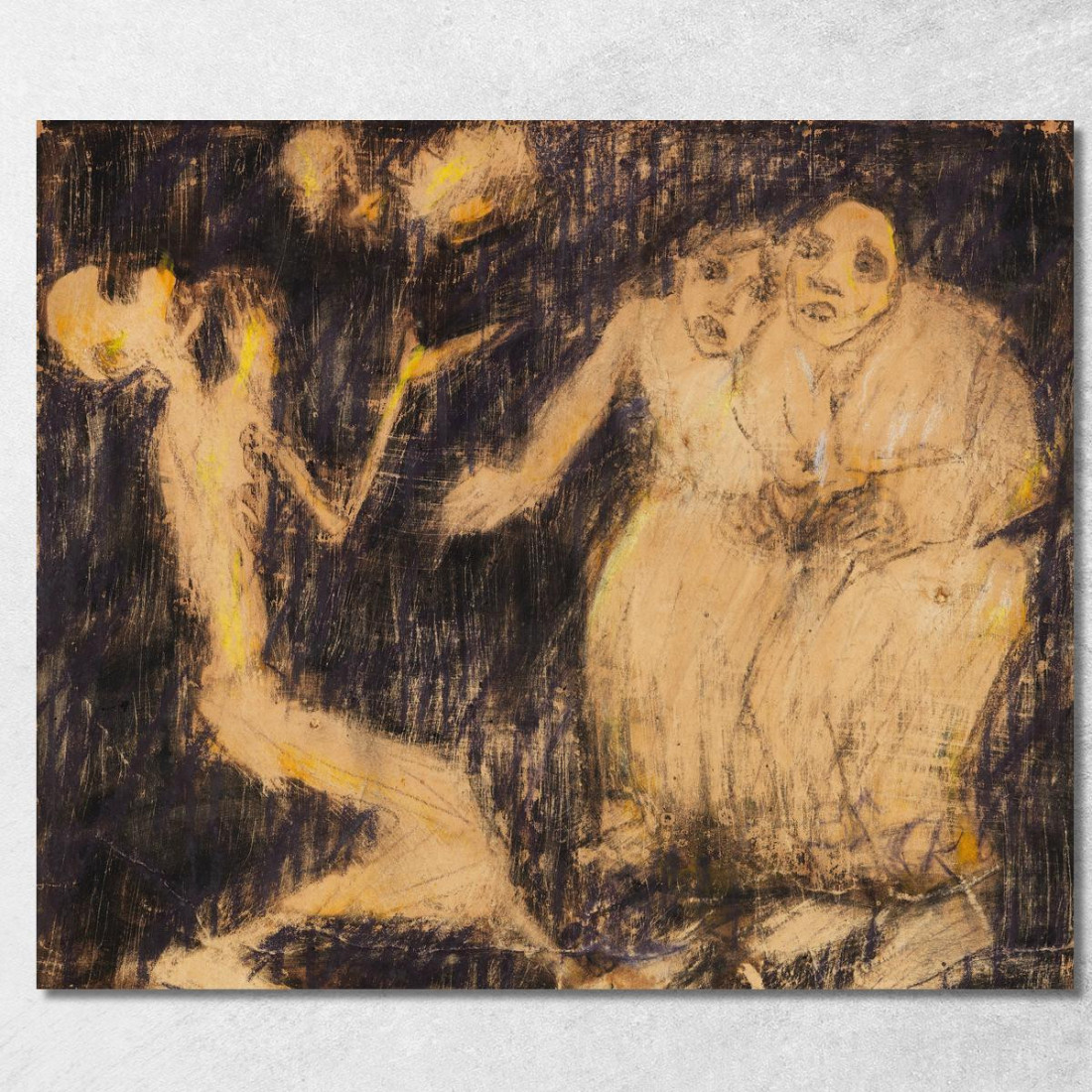 La Morte Come Giocoliere - Rivoluzione Christian Rohlfs cro82 quadro stampato su tela La Morte Come Giocoliere - Rivoluzione Christian Rohlfs cro82 quadro stampato su tela
