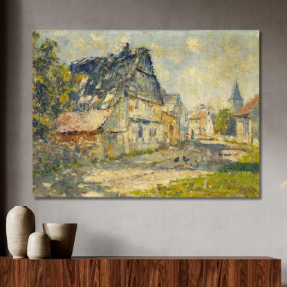 Strada Del Villaggio A Ehringsdorf Presso Weimar Christian Rohlfs cro86 quadro stampato su tela