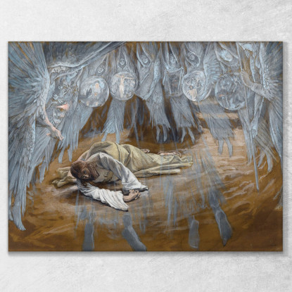 La Grotta Dell'Agonia James Tissot jts120 quadro stampato su tela