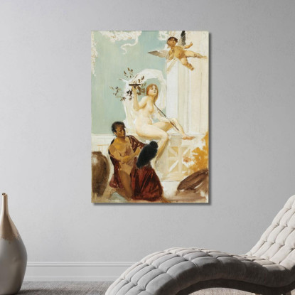 Allegoria Eduard Veith evt1 quadro stampato su tela