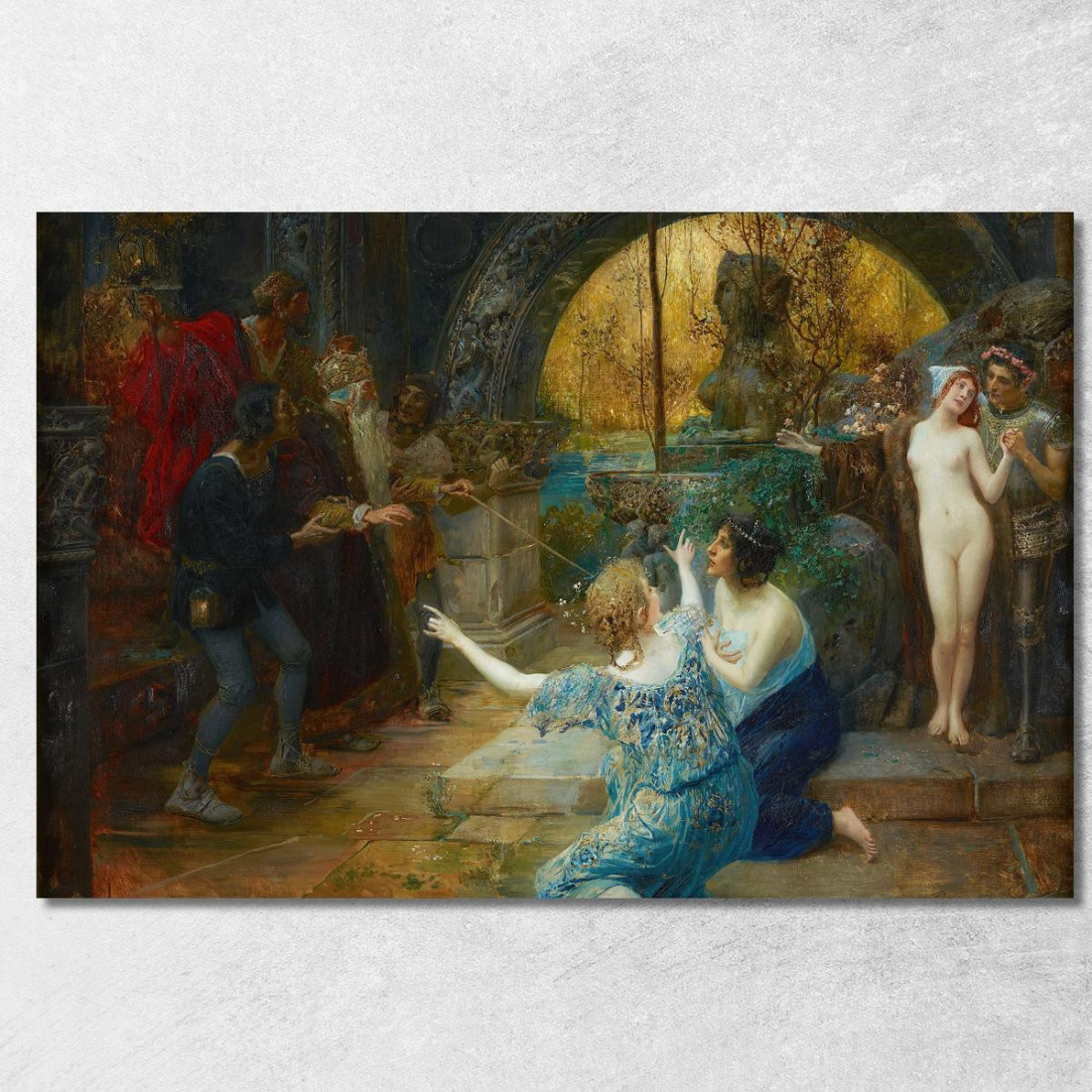 Fonte Della Giovinezza Eduard Veith evt7 quadro stampato su tela Fonte Della Giovinezza Eduard Veith evt7 quadro stampato su tela
