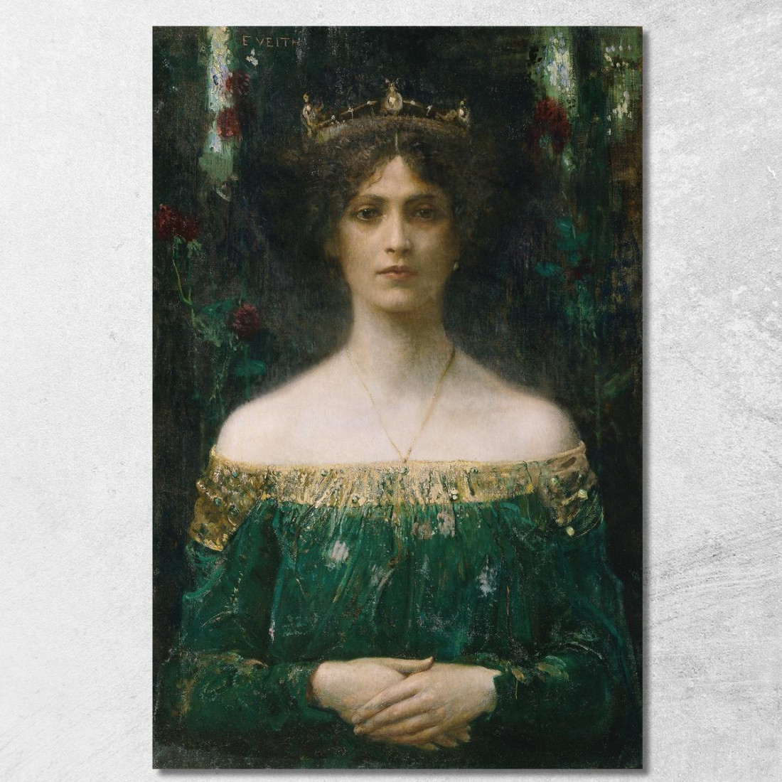La Figlia Del Re Eduard Veith evt27 quadro stampato su tela