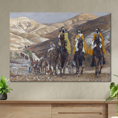 Il Viaggio Dei Magi James Tissot jts124 quadro stampato su tela