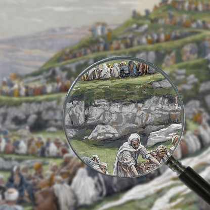 Il Miracolo Dei Pani E Dei Pesci James Tissot jts125 quadro stampato su tela