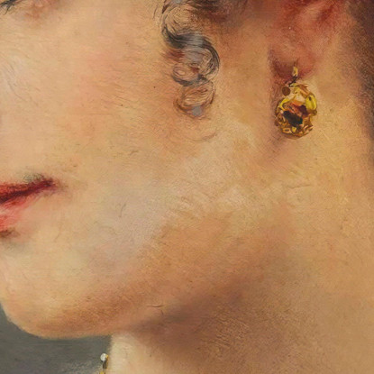 Una Giovane Bellezza 2 Eugen von Blaas evb12 quadro stampato su tela