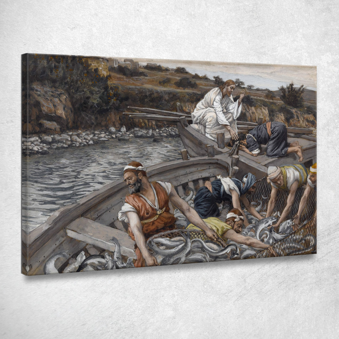 La Pesca Miracolosa James Tissot jts126 quadro stampato su tela La Pesca Miracolosa James Tissot jts126 quadro stampato su tela