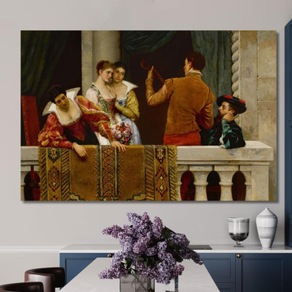 Giorno Di Festa A Venezia Eugen von Blaas evb30 quadro stampato su tela