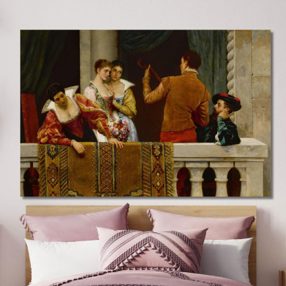 Giorno Di Festa A Venezia Eugen von Blaas evb30 quadro stampato su tela