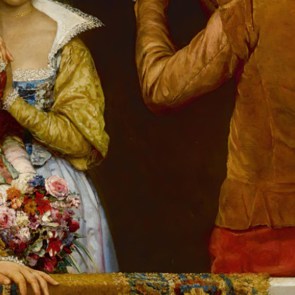 Giorno Di Festa A Venezia Eugen von Blaas evb30 quadro stampato su tela