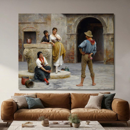 Civetteria 2 Eugen von Blaas evb31 quadro stampato su tela