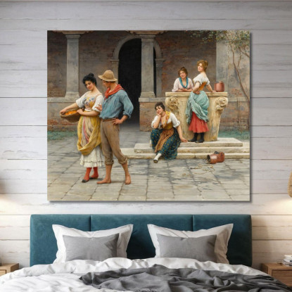 Nessun Amore Senza Invidia Eugen von Blaas evb48 quadro stampato su tela