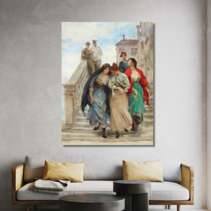 Segreti Eugen von Blaas evb57 quadro stampato su tela