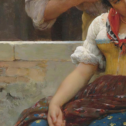 La Proposta Eugen von Blaas evb71 quadro stampato su tela