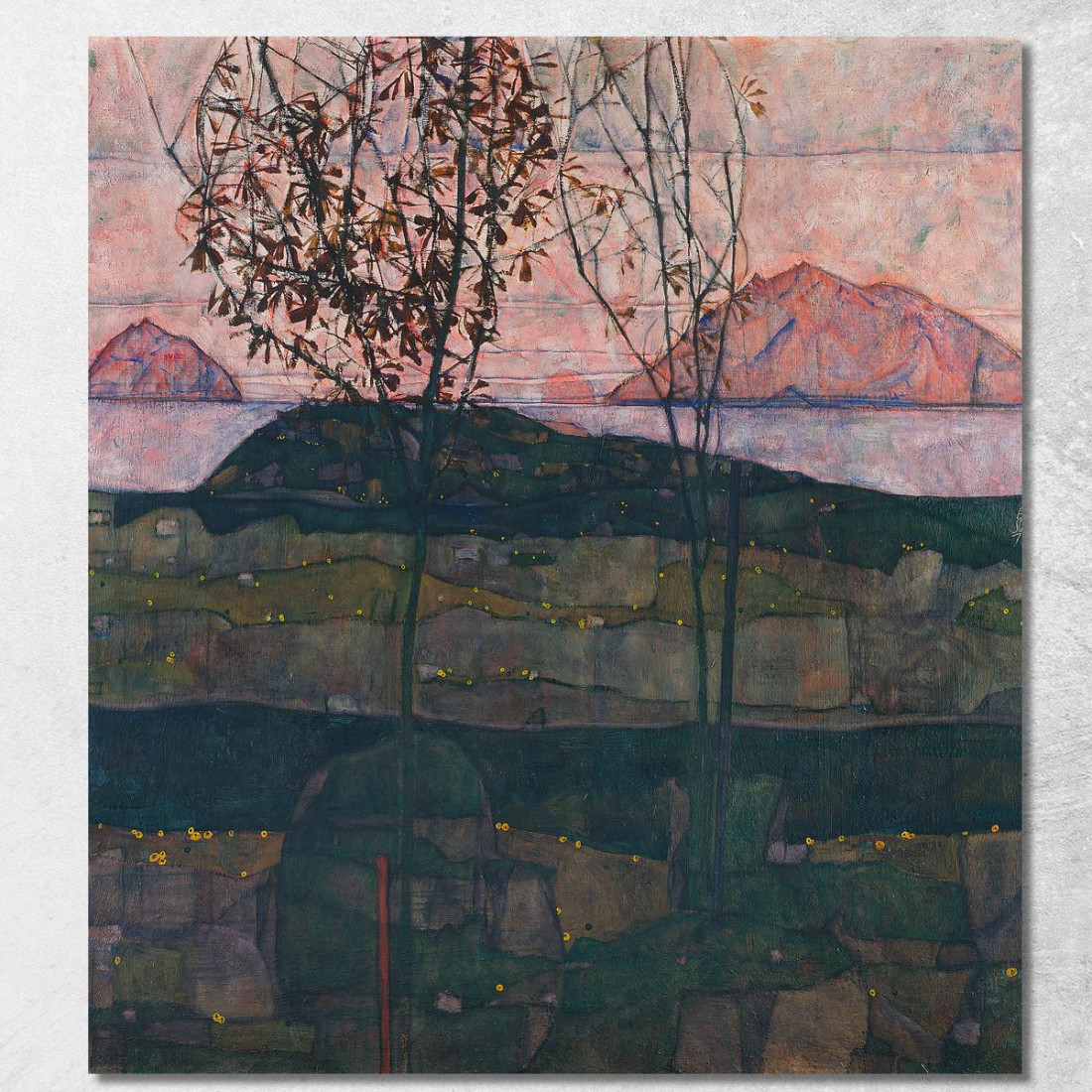 Sole Calante Egon Schiele esh2 quadro stampato su tela Sole Calante Egon Schiele esh2 quadro stampato su tela