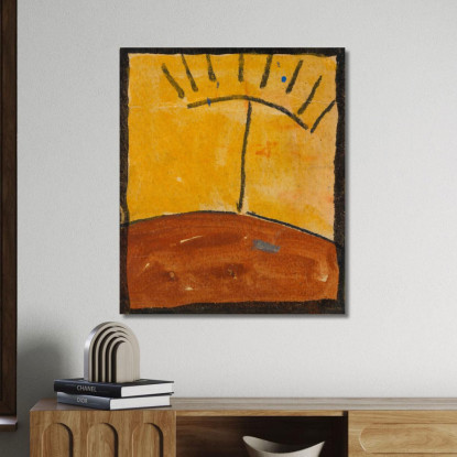 Paesaggio Astratto Con Alba Egon Schiele esh13 quadro stampato su tela