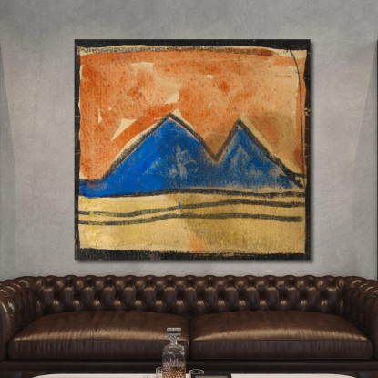 Paesaggio Astratto Egon Schiele esh14 quadro stampato su tela