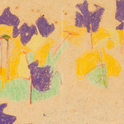 Fiori Nel Giardino Del Castello Di Krumau Egon Schiele esh26 quadro stampato su tela