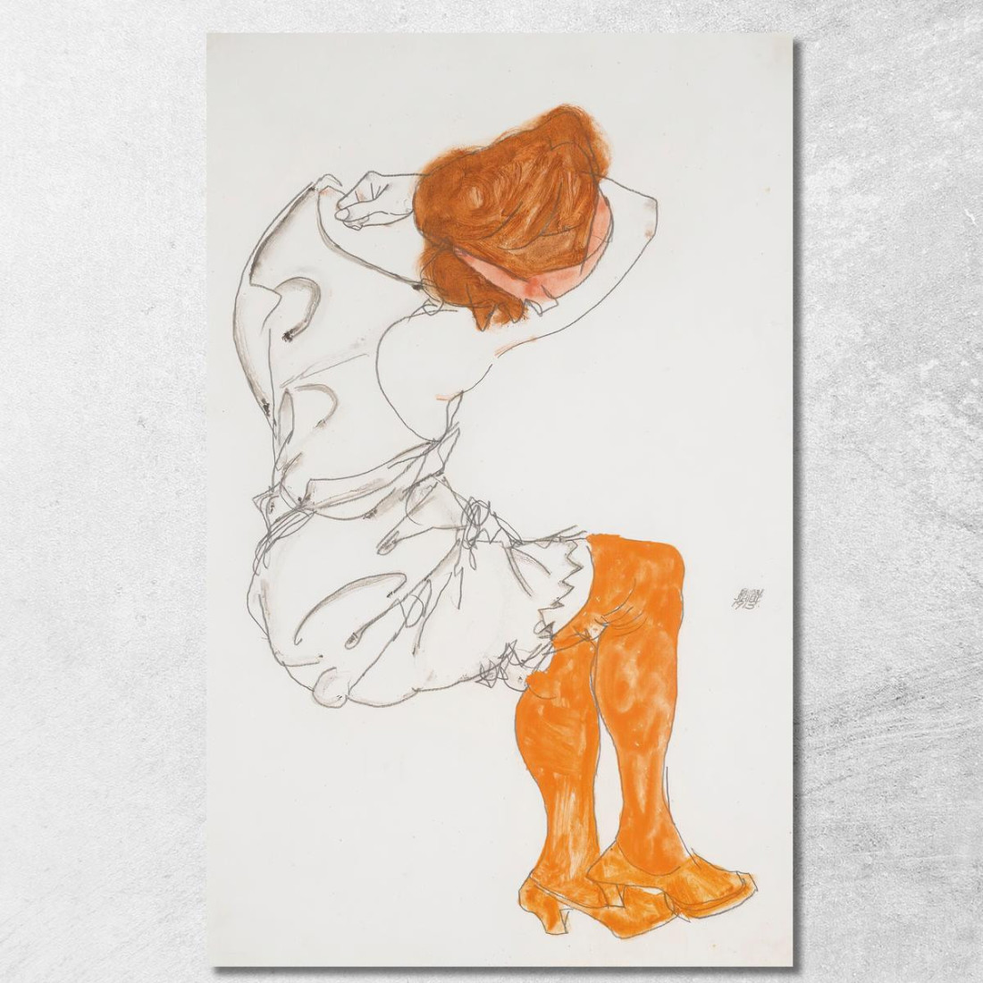 La Ragazza Addormentata Egon Schiele esh37 quadro stampato su tela La Ragazza Addormentata Egon Schiele esh37 quadro stampato su tela