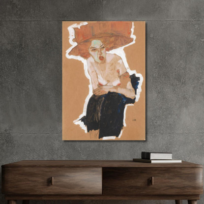 La Maliziosa Egon Schiele esh43 quadro stampato su tela