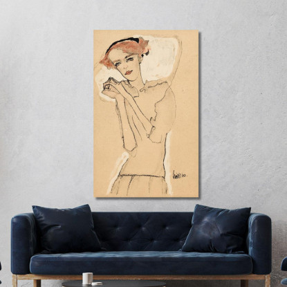 Ritratto Femminile Iii Egon Schiele esh58 quadro stampato su tela