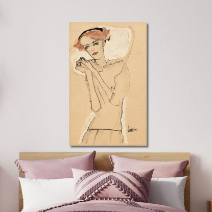 Ritratto Femminile Iii Egon Schiele esh58 quadro stampato su tela