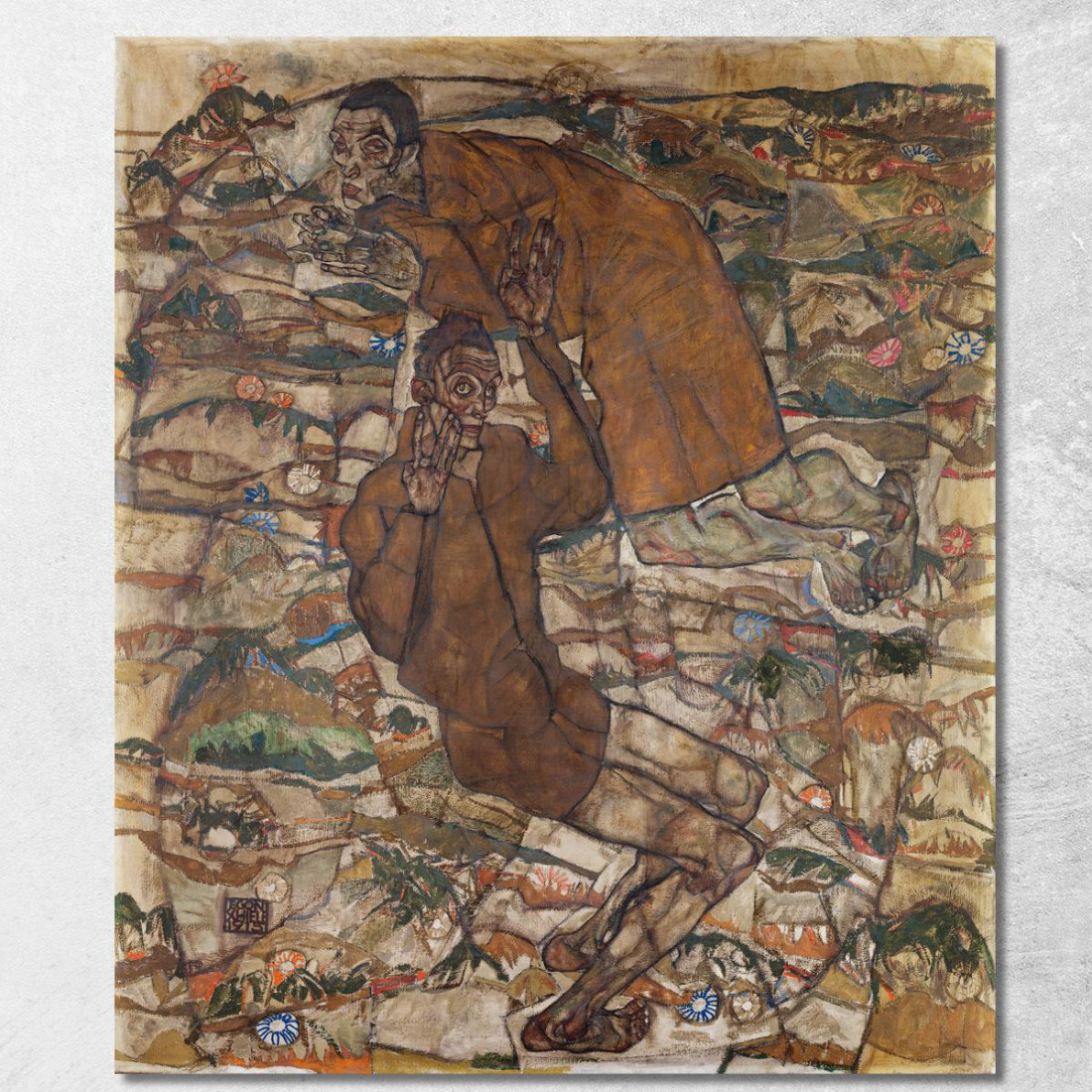 Levitazione Il Cieco Ii Egon Schiele esh86 quadro stampato su tela Levitazione Il Cieco Ii Egon Schiele esh86 quadro stampato su tela