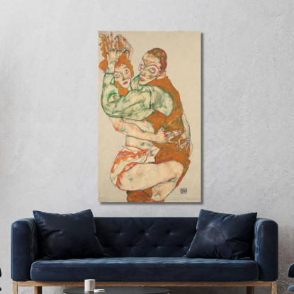 Atto D’Amore Egon Schiele esh89 quadro stampato su tela