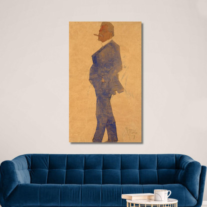 Ritratto Di Leopold Czihaczek Egon Schiele esh124 quadro stampato su tela