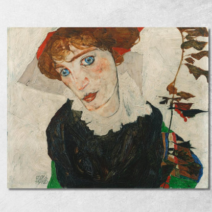 Ritratto Di Wally Neuzil Egon Schiele esh127 quadro stampato su tela