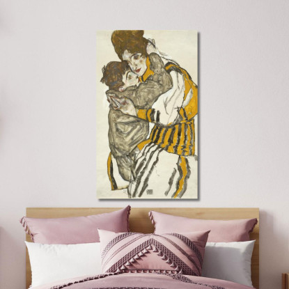 La Moglie Di Schiele Con Il Suo Piccolo Nipote Egon Schiele esh141 quadro stampato su tela