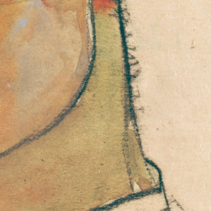 Autoritratto Con Camicia A Righe Egon Schiele esh159 quadro stampato su tela