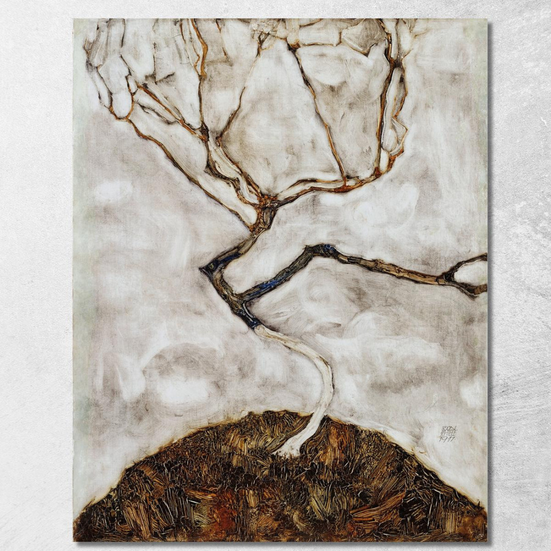 Alberello In Tardo Autunno Egon Schiele esh168 quadro stampato su tela Alberello In Tardo Autunno Egon Schiele esh168 quadro stampato su tela