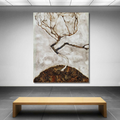 Alberello In Tardo Autunno Egon Schiele esh168 quadro stampato su tela