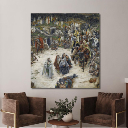 Ciò Che Nostro Signore Vide Dalla Croce James Tissot jts157 quadro stampato su tela