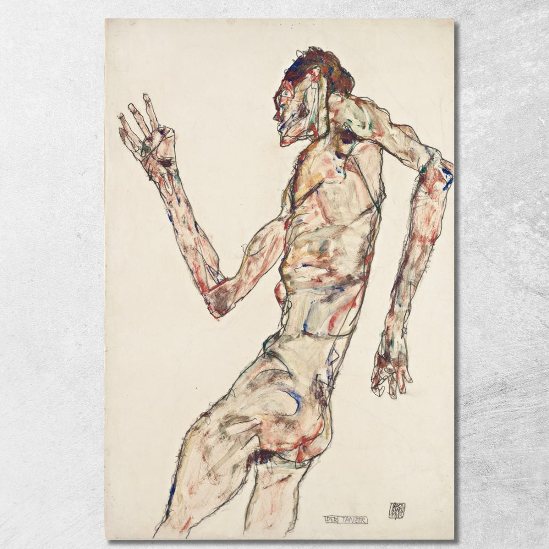 La Danzatrice Egon Schiele esh191 quadro stampato su tela La Danzatrice Egon Schiele esh191 quadro stampato su tela