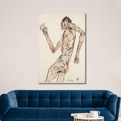 La Danzatrice Egon Schiele esh191 quadro stampato su tela