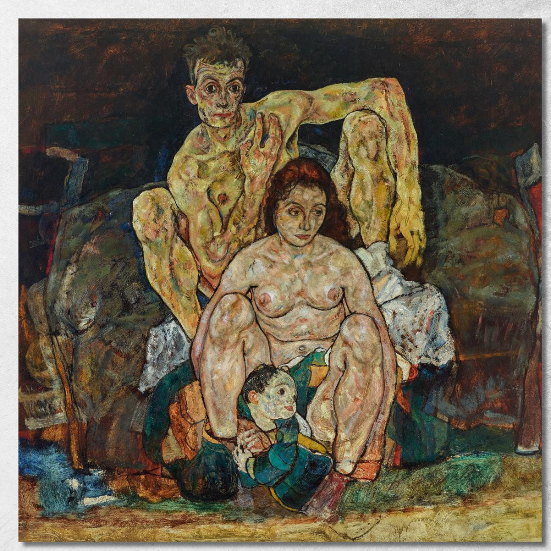 La Famiglia Egon Schiele esh192 quadro stampato su tela La Famiglia Egon Schiele esh192 quadro stampato su tela