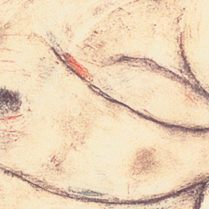 Nudo Femminile Con Asciugamano Giallo Egon Schiele esh203 quadro stampato su tela