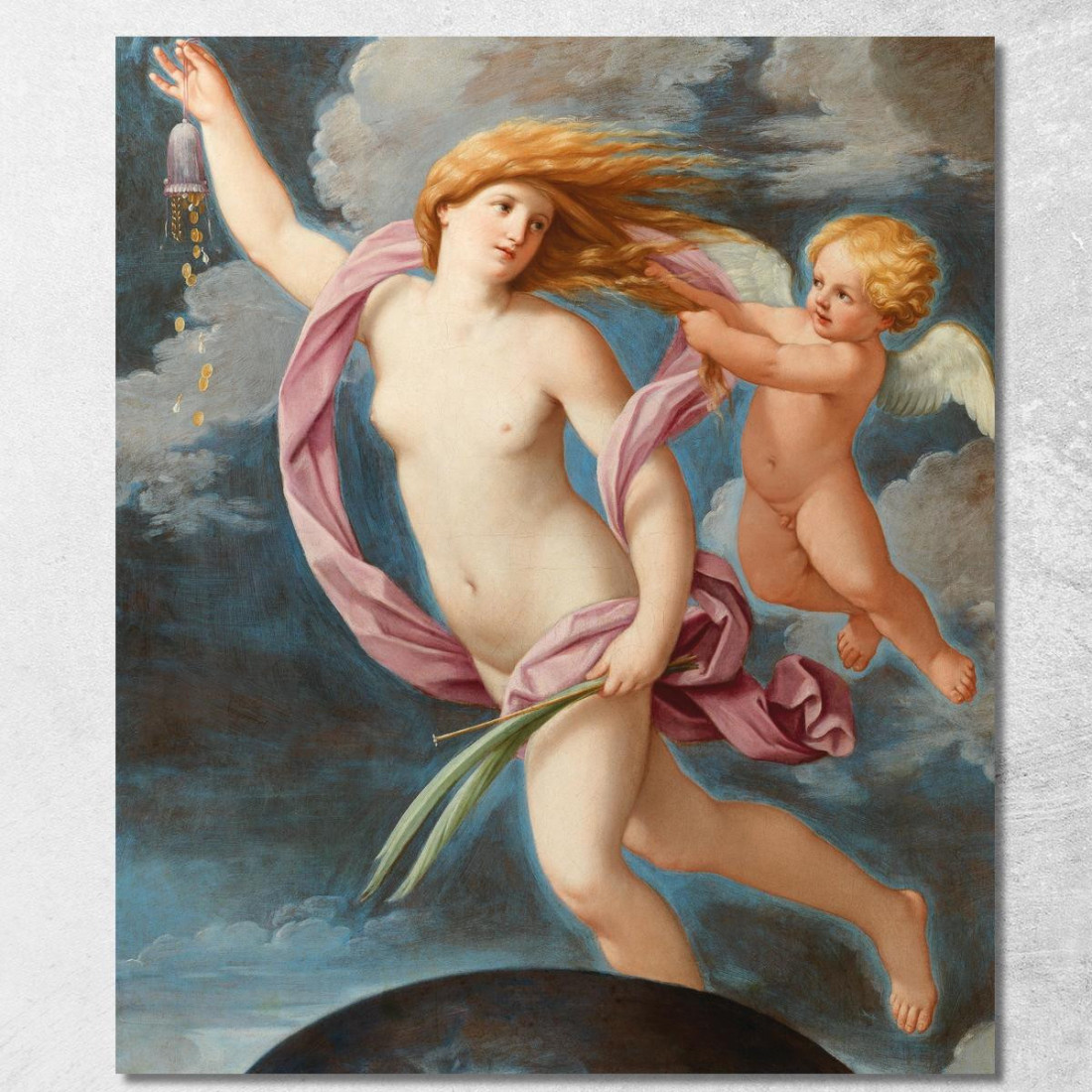 Fortuna Con Una Borsa Guido Reni grn13 quadro stampato su tela Fortuna Con Una Borsa Guido Reni grn13 quadro stampato su tela
