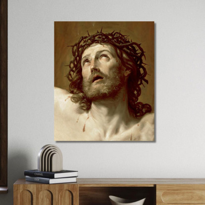 Testa Di Cristo Coronato Di Spine Guido Reni grn14 quadro stampato su tela
