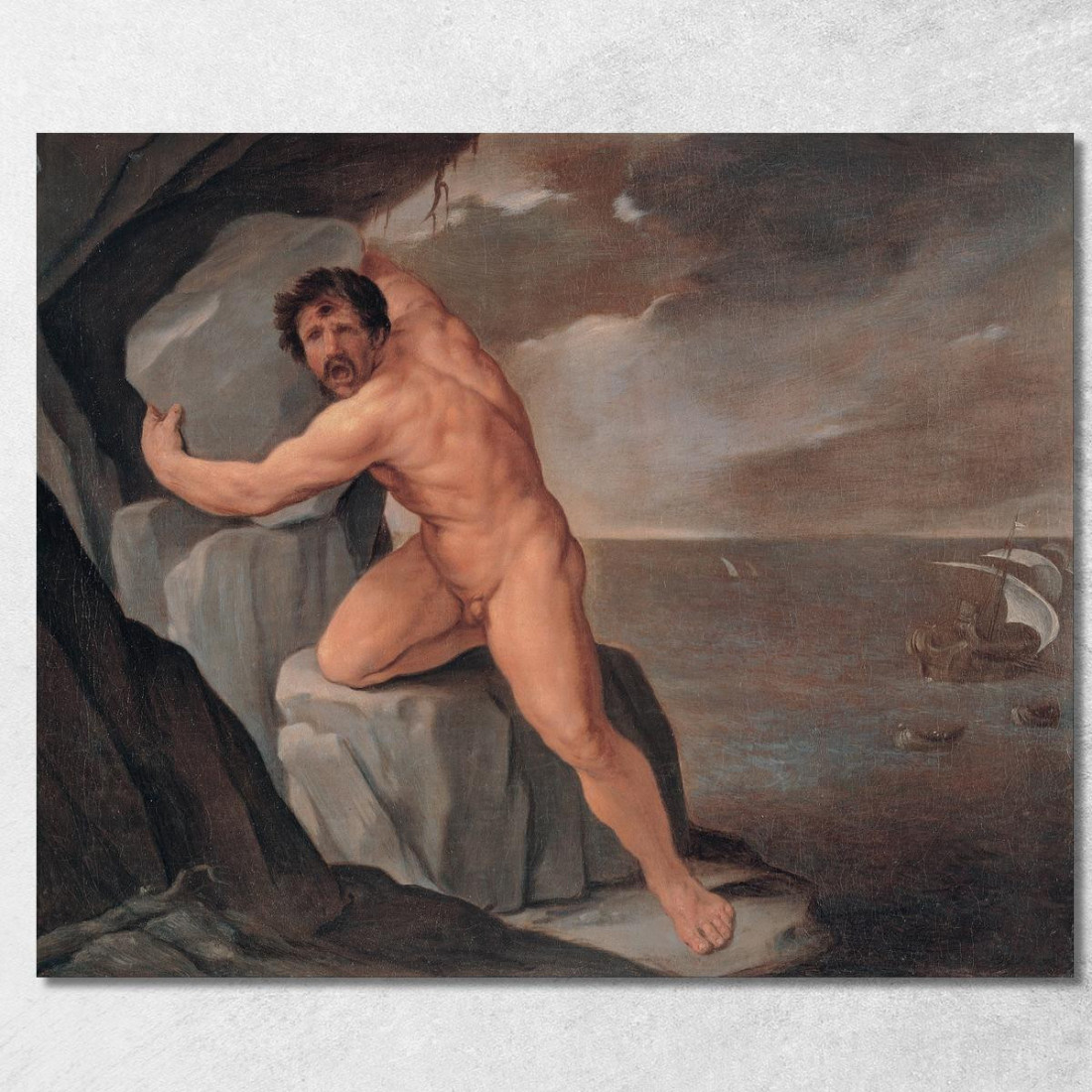Polifemo Guido Reni grn25 quadro stampato su tela Polifemo Guido Reni grn25 quadro stampato su tela