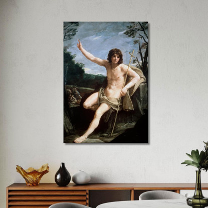 San Giovanni Battista Nel Deserto Guido Reni grn36 quadro stampato su tela