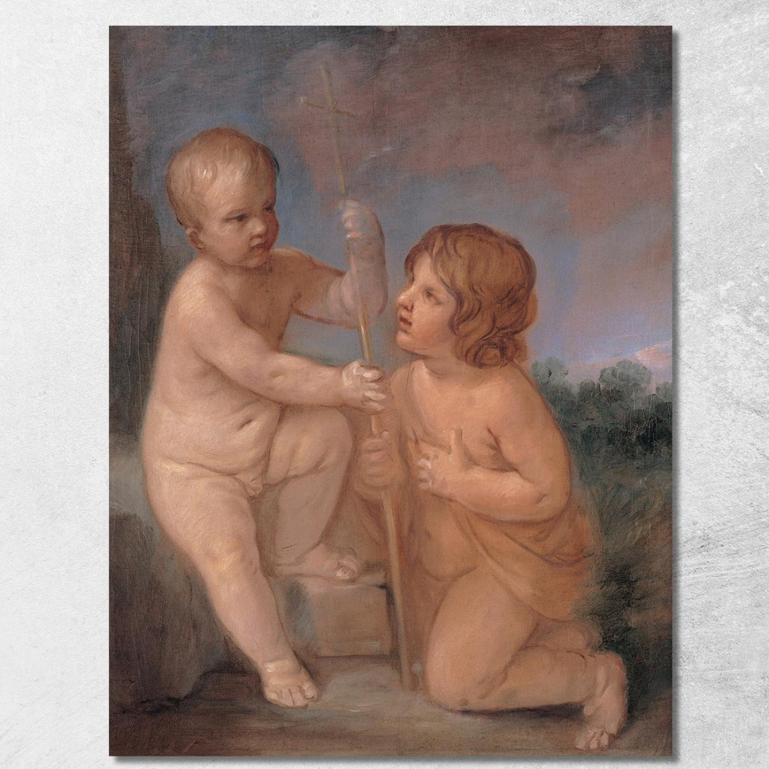 Il Bambino Gesù E San Giovanni Guido Reni grn43 quadro stampato su tela Il Bambino Gesù E San Giovanni Guido Reni grn43 quadro stampato su tela