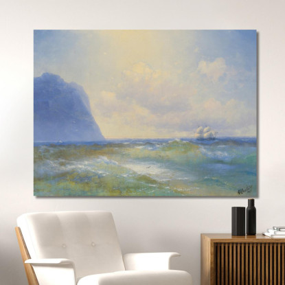 Nave In Mare Ivan Konstantinovich Aivazovsky ika27 quadro stampato su tela