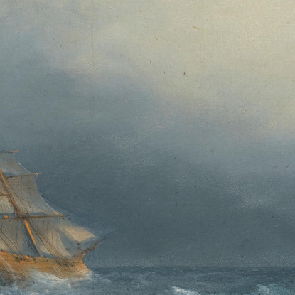 La Tempesta Che Si Dirada Ivan Konstantinovich Aivazovsky ika44 quadro stampato su tela