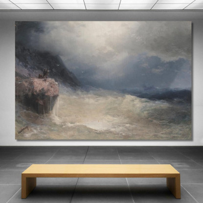 Il Sopravvissuto Ivan Konstantinovich Aivazovsky ika48 quadro stampato su tela