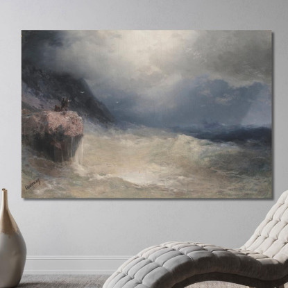 Il Sopravvissuto Ivan Konstantinovich Aivazovsky ika48 quadro stampato su tela